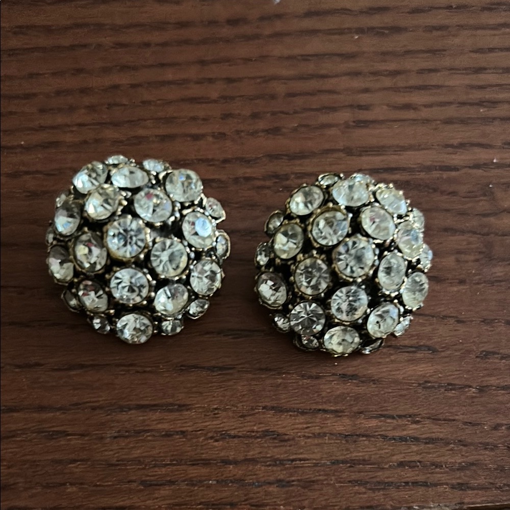 Gold and Silver Sparkling Dome buttons